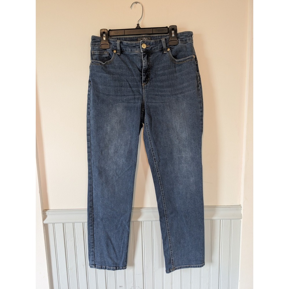 Chicos So Lifting Slimming Jeans Size 10 Short Stretch Classic Preppy Comfort